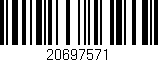 Código de barras (EAN, GTIN, SKU, ISBN): '20697571'