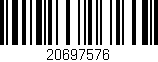 Código de barras (EAN, GTIN, SKU, ISBN): '20697576'