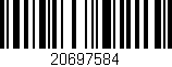 Código de barras (EAN, GTIN, SKU, ISBN): '20697584'