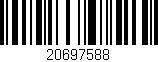Código de barras (EAN, GTIN, SKU, ISBN): '20697588'