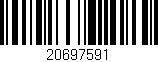 Código de barras (EAN, GTIN, SKU, ISBN): '20697591'