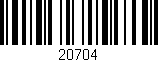 Código de barras (EAN, GTIN, SKU, ISBN): '20704'