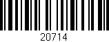 Código de barras (EAN, GTIN, SKU, ISBN): '20714'
