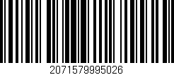 Código de barras (EAN, GTIN, SKU, ISBN): '2071579995026'