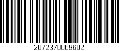 Código de barras (EAN, GTIN, SKU, ISBN): '2072370069602'