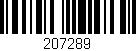 Código de barras (EAN, GTIN, SKU, ISBN): '207289'