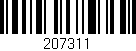 Código de barras (EAN, GTIN, SKU, ISBN): '207311'