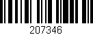 Código de barras (EAN, GTIN, SKU, ISBN): '207346'