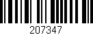 Código de barras (EAN, GTIN, SKU, ISBN): '207347'