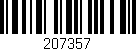 Código de barras (EAN, GTIN, SKU, ISBN): '207357'