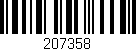 Código de barras (EAN, GTIN, SKU, ISBN): '207358'