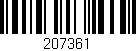 Código de barras (EAN, GTIN, SKU, ISBN): '207361'