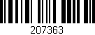 Código de barras (EAN, GTIN, SKU, ISBN): '207363'