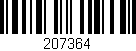 Código de barras (EAN, GTIN, SKU, ISBN): '207364'