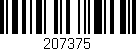 Código de barras (EAN, GTIN, SKU, ISBN): '207375'