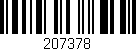 Código de barras (EAN, GTIN, SKU, ISBN): '207378'