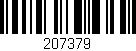Código de barras (EAN, GTIN, SKU, ISBN): '207379'