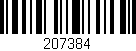 Código de barras (EAN, GTIN, SKU, ISBN): '207384'