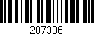 Código de barras (EAN, GTIN, SKU, ISBN): '207386'
