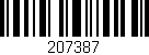 Código de barras (EAN, GTIN, SKU, ISBN): '207387'