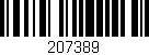 Código de barras (EAN, GTIN, SKU, ISBN): '207389'