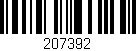 Código de barras (EAN, GTIN, SKU, ISBN): '207392'