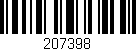 Código de barras (EAN, GTIN, SKU, ISBN): '207398'