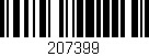 Código de barras (EAN, GTIN, SKU, ISBN): '207399'