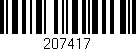 Código de barras (EAN, GTIN, SKU, ISBN): '207417'