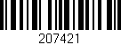 Código de barras (EAN, GTIN, SKU, ISBN): '207421'