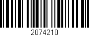 Código de barras (EAN, GTIN, SKU, ISBN): '2074210'