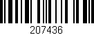 Código de barras (EAN, GTIN, SKU, ISBN): '207436'