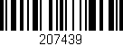 Código de barras (EAN, GTIN, SKU, ISBN): '207439'