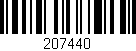 Código de barras (EAN, GTIN, SKU, ISBN): '207440'