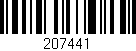 Código de barras (EAN, GTIN, SKU, ISBN): '207441'