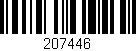 Código de barras (EAN, GTIN, SKU, ISBN): '207446'