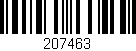 Código de barras (EAN, GTIN, SKU, ISBN): '207463'