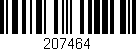 Código de barras (EAN, GTIN, SKU, ISBN): '207464'