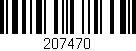 Código de barras (EAN, GTIN, SKU, ISBN): '207470'