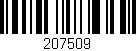 Código de barras (EAN, GTIN, SKU, ISBN): '207509'