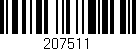 Código de barras (EAN, GTIN, SKU, ISBN): '207511'