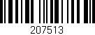 Código de barras (EAN, GTIN, SKU, ISBN): '207513'