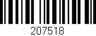 Código de barras (EAN, GTIN, SKU, ISBN): '207518'