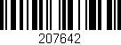 Código de barras (EAN, GTIN, SKU, ISBN): '207642'