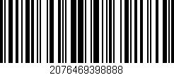Código de barras (EAN, GTIN, SKU, ISBN): '2076469398888'