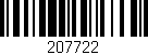 Código de barras (EAN, GTIN, SKU, ISBN): '207722'