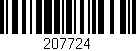Código de barras (EAN, GTIN, SKU, ISBN): '207724'