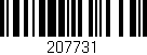 Código de barras (EAN, GTIN, SKU, ISBN): '207731'
