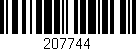 Código de barras (EAN, GTIN, SKU, ISBN): '207744'