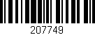 Código de barras (EAN, GTIN, SKU, ISBN): '207749'